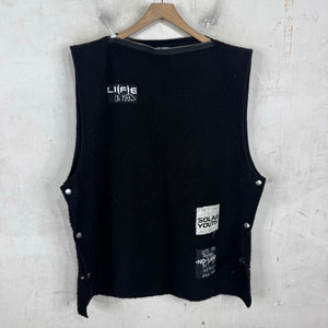 Raf Simons Fleece Snap Gillet