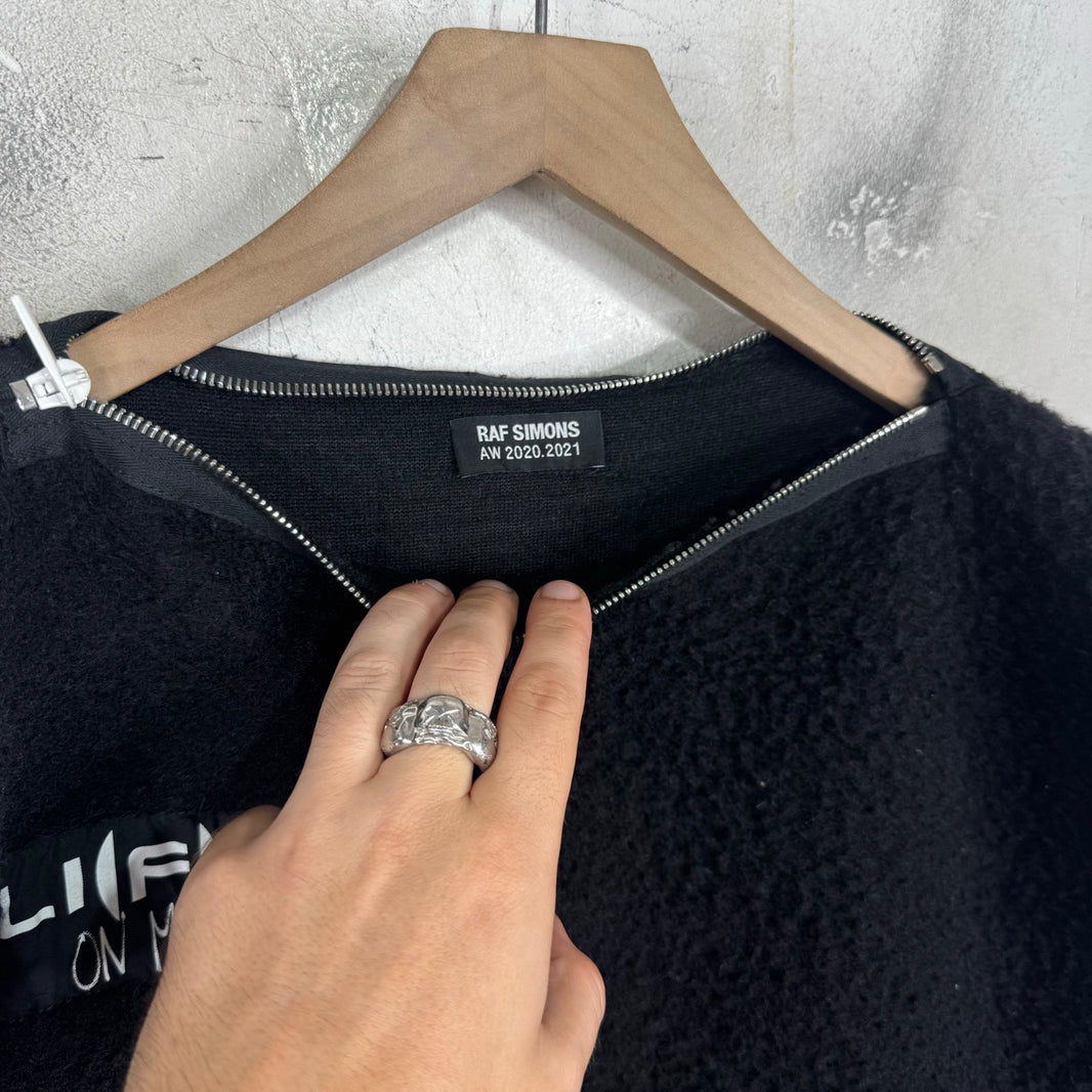 Raf Simons Fleece Snap Gillet