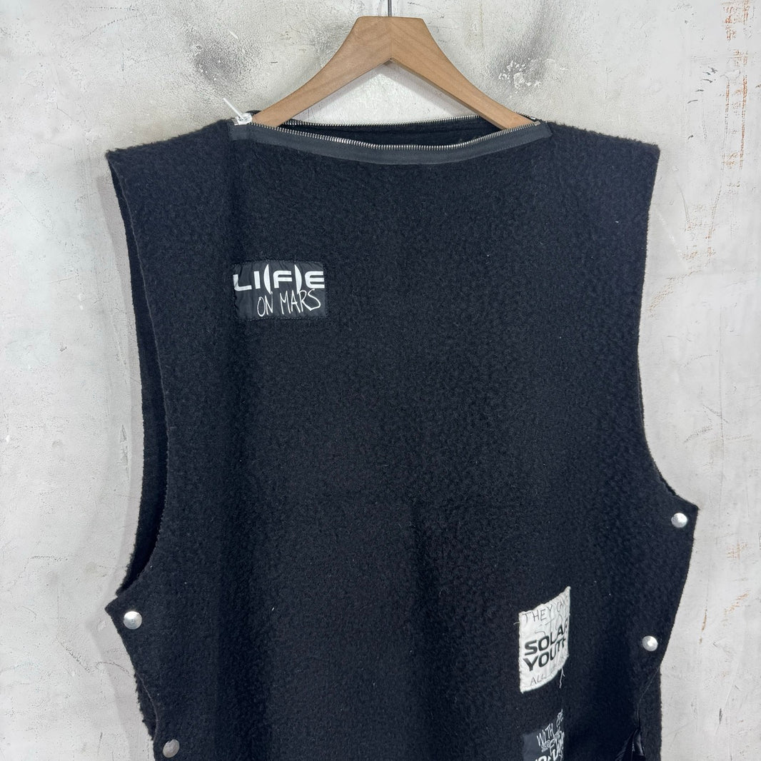 Raf Simons Fleece Snap Gillet