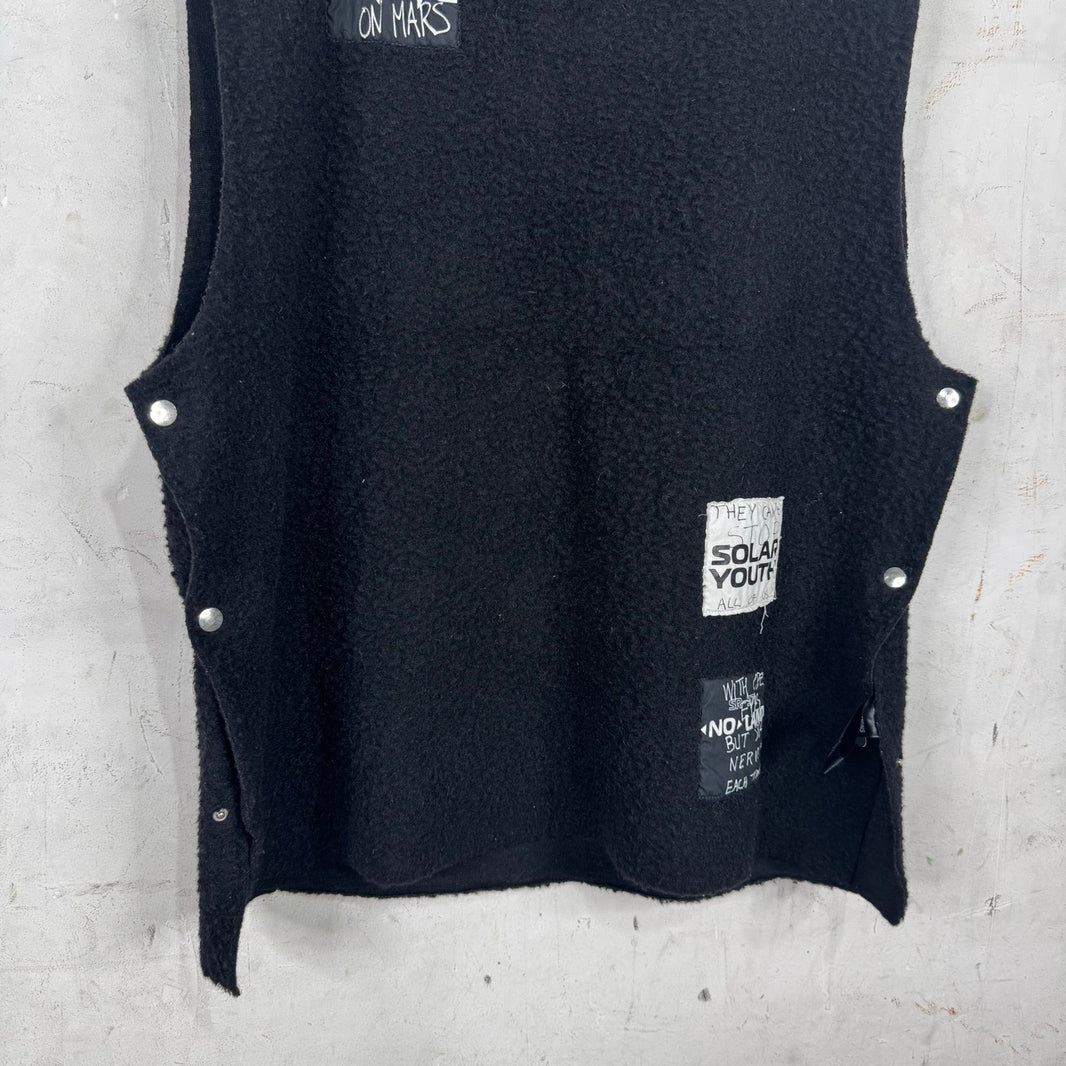 Raf Simons Fleece Snap Gillet