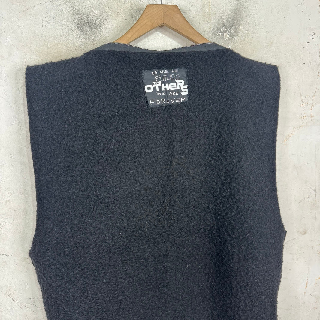 Raf Simons Fleece Snap Gillet