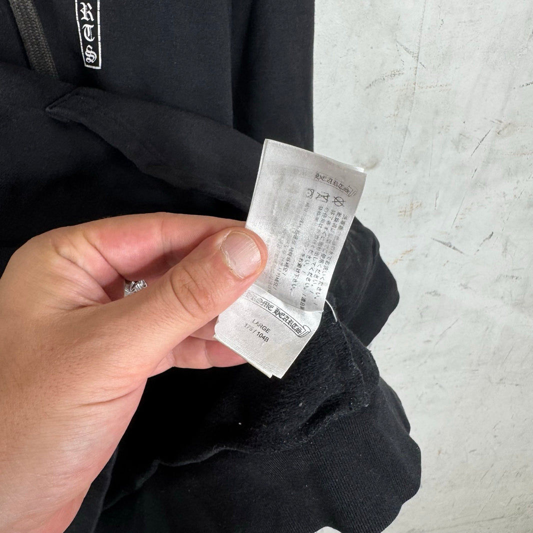 Chrome Hearts Black T-Bar Zip Hoodie