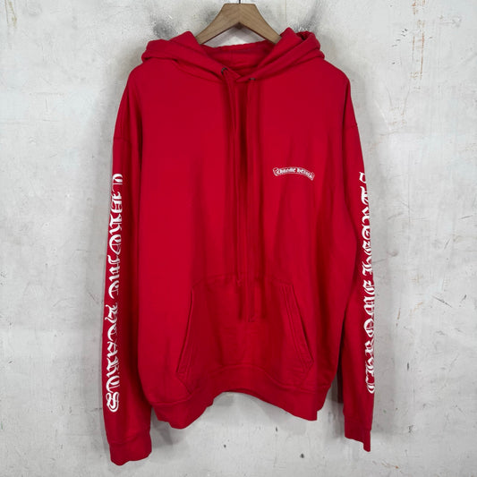 Chrome Hearts Red Scroll Hoodie