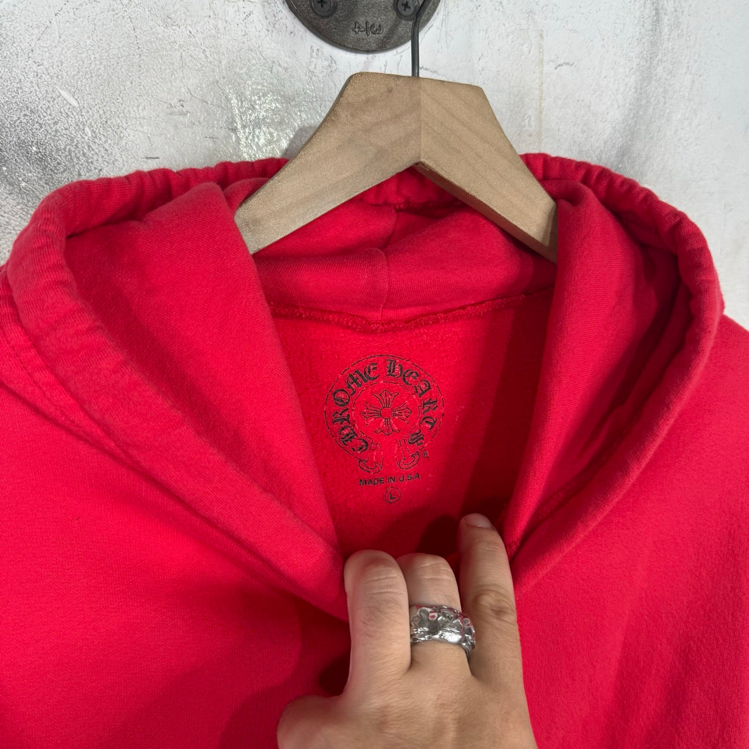 Chrome Hearts Red Scroll Hoodie