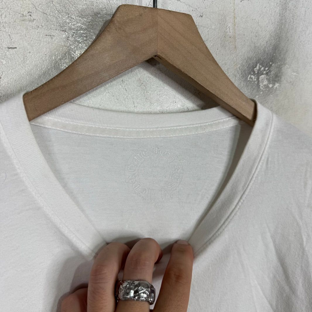 Chrome Hearts Horseshoe Floral Smoked L/S T-Shirt