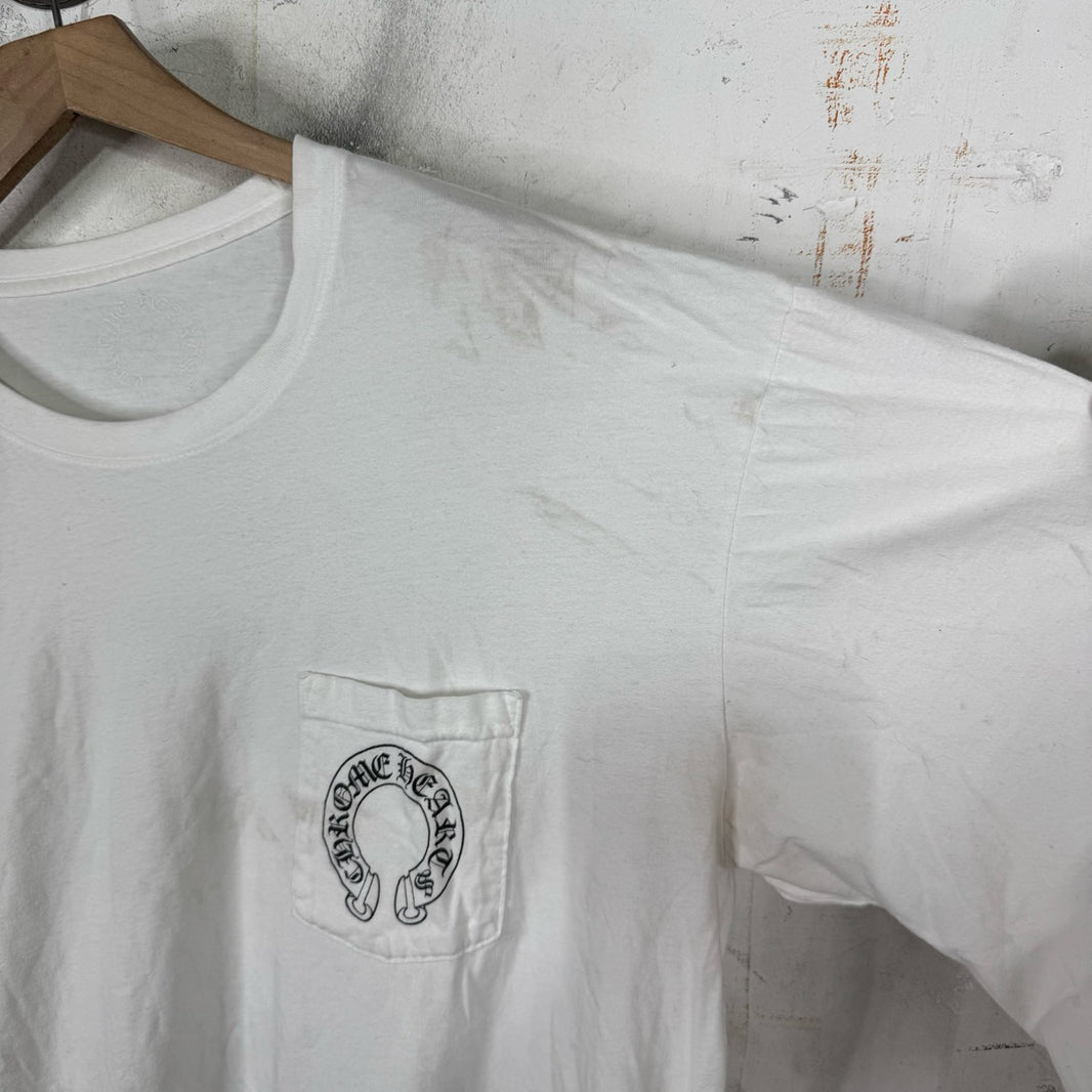 Chrome Hearts Horseshoe Floral Smoked L/S T-Shirt