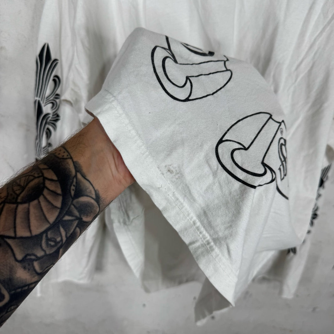 Chrome Hearts Horseshoe Floral Smoked L/S T-Shirt