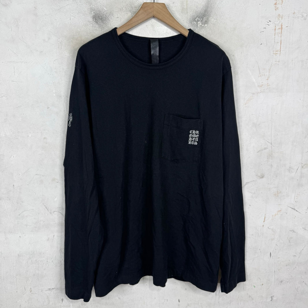 Chrome Hearts Cut N Sew Eyechart L/S T-Shirt