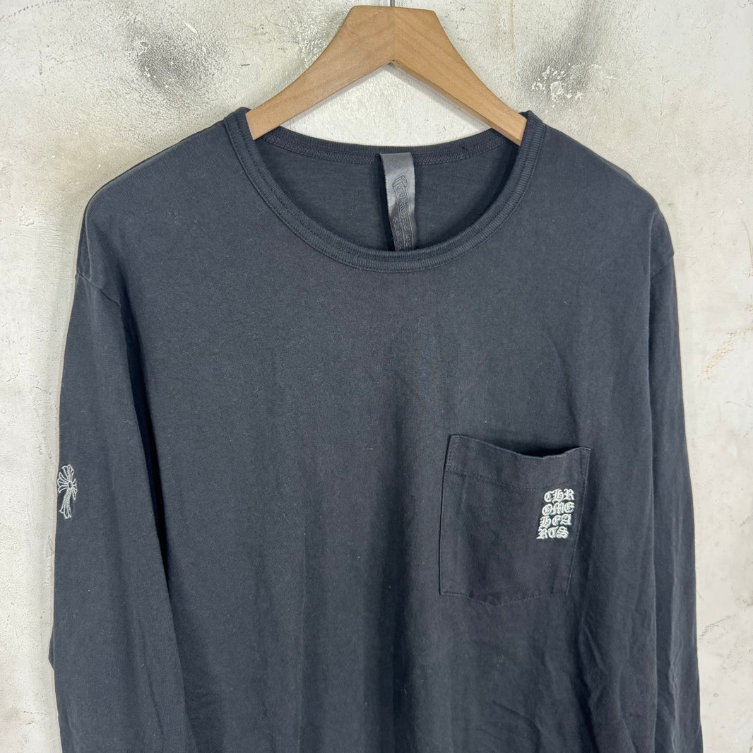 Chrome Hearts Cut N Sew Eyechart L/S T-Shirt