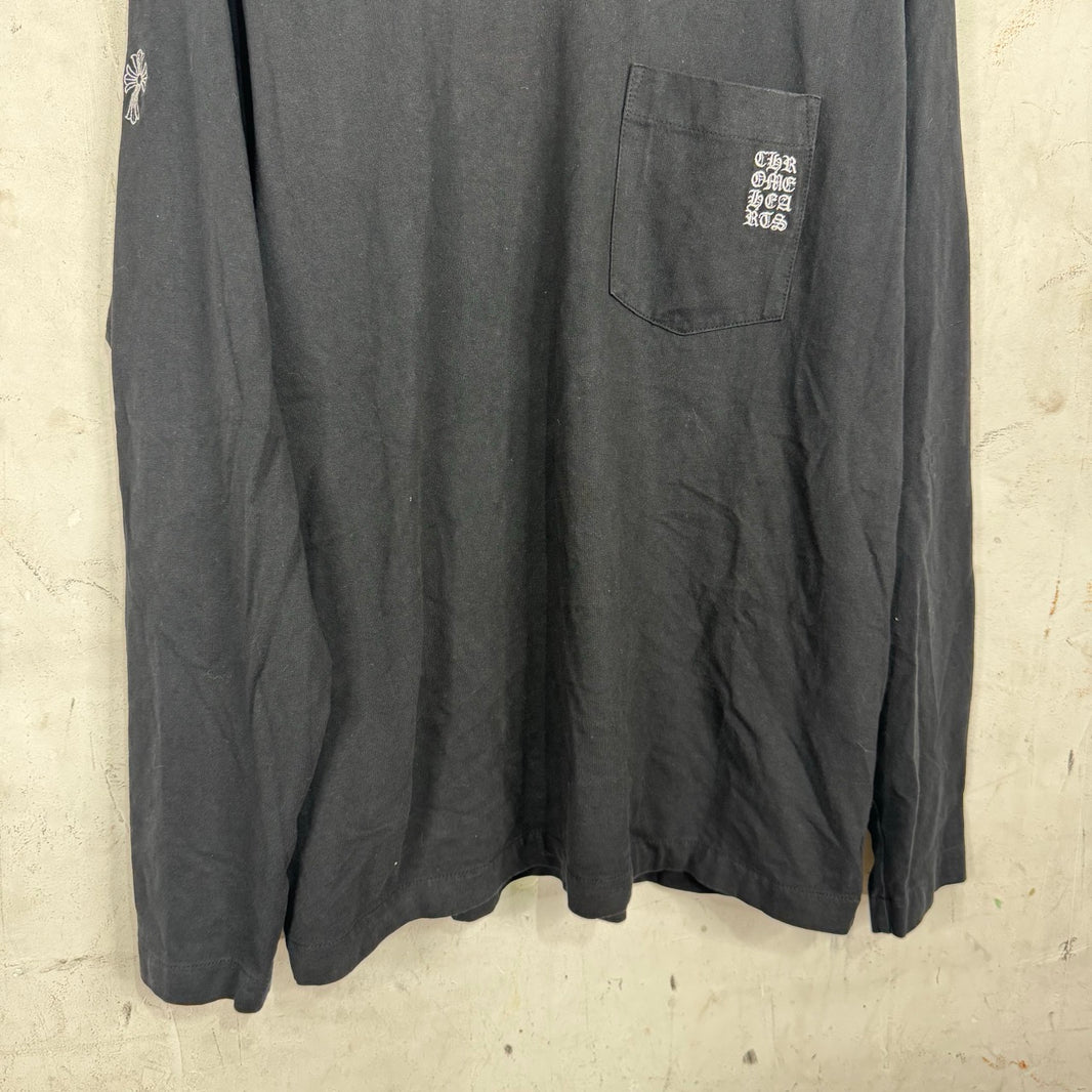 Chrome Hearts Cut N Sew Eyechart L/S T-Shirt