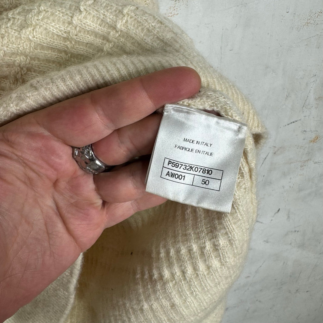 Chanel Floral Cashmere/Wool Sweater