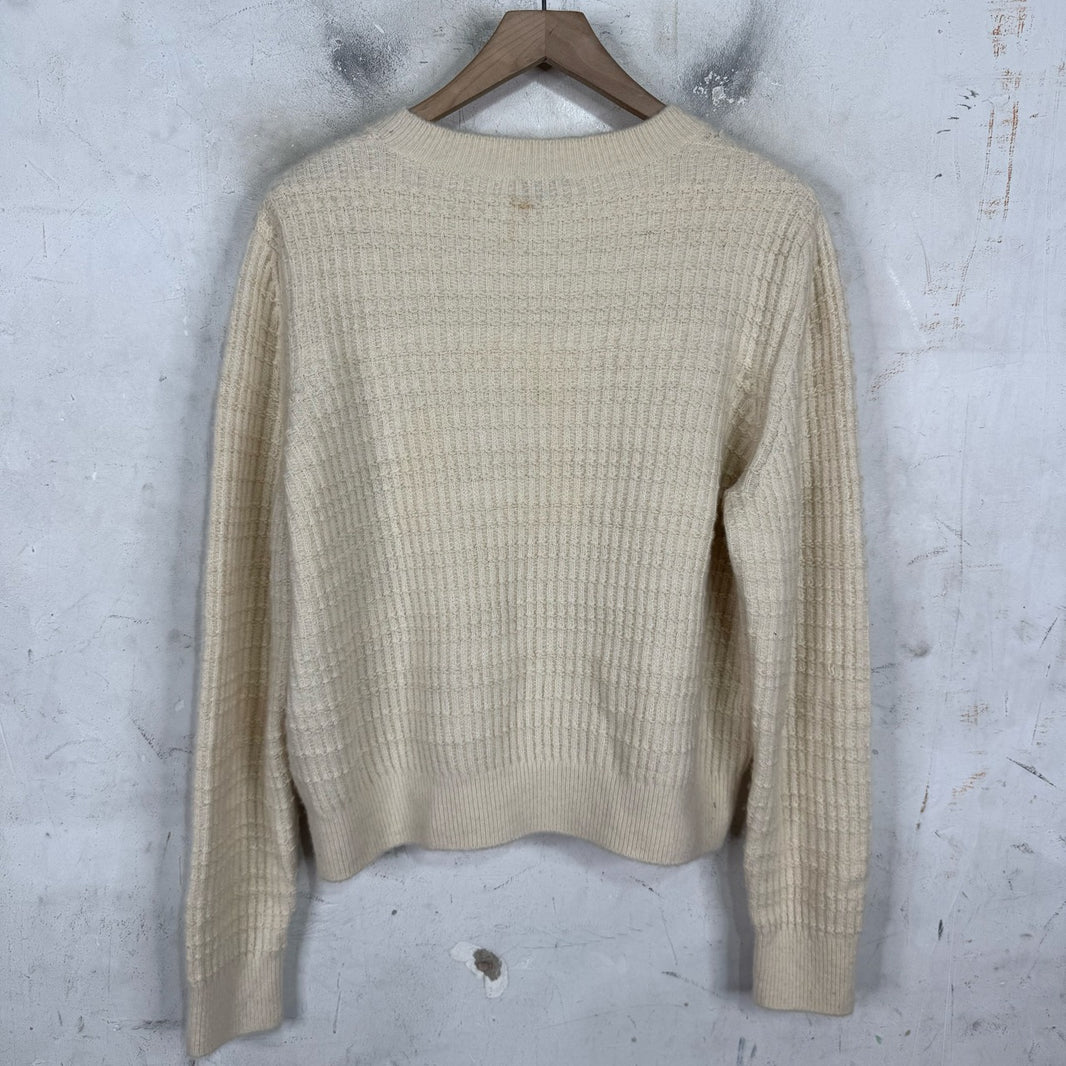 Chanel Floral Cashmere/Wool Sweater