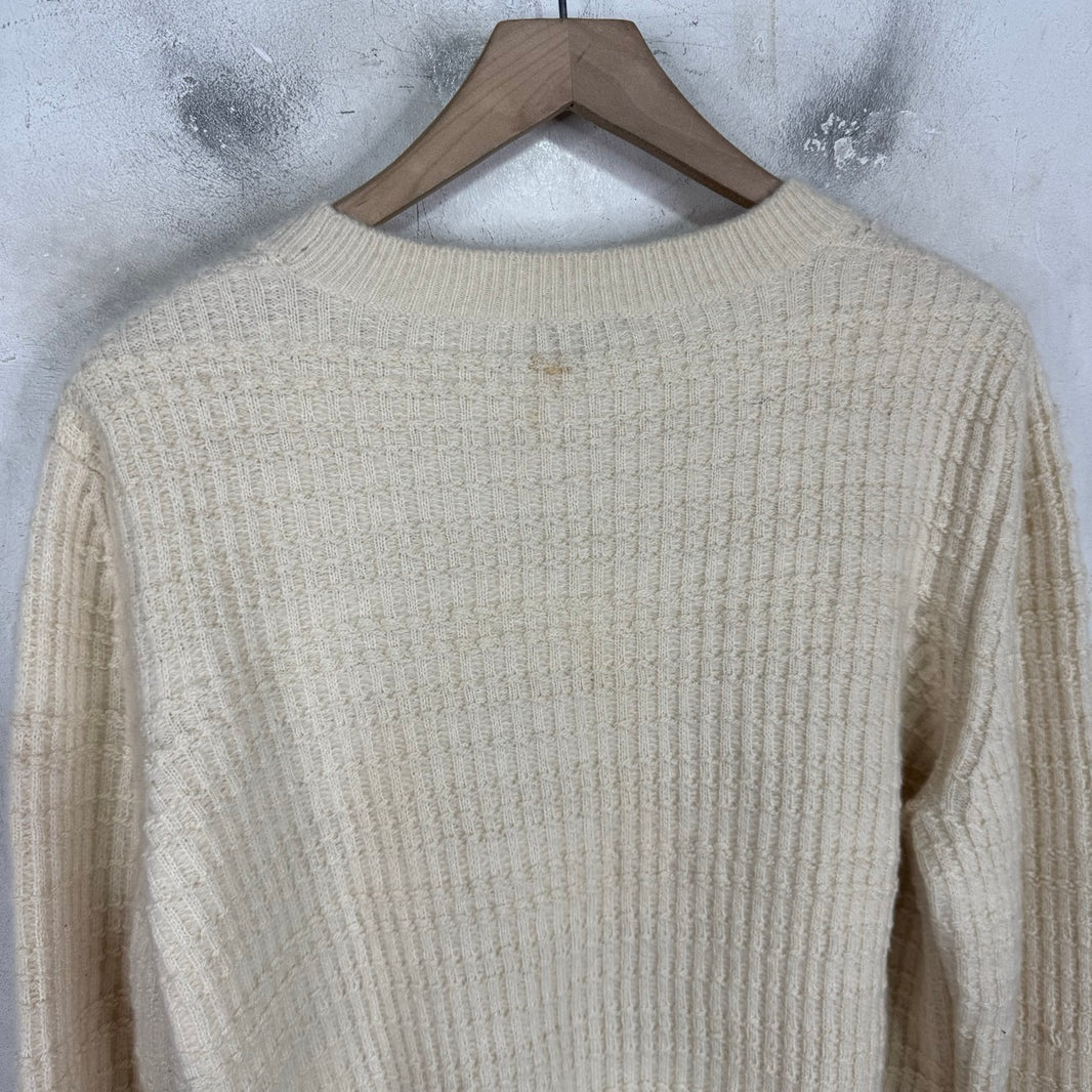 Chanel Floral Cashmere/Wool Sweater