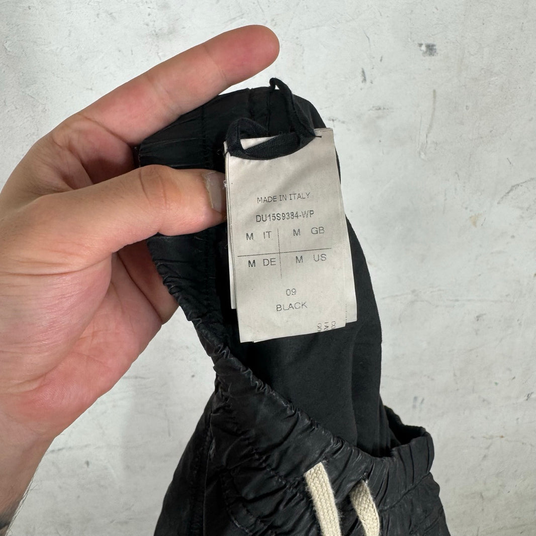 DRKSHDW Waxed Skirted Flap Pod Shorts