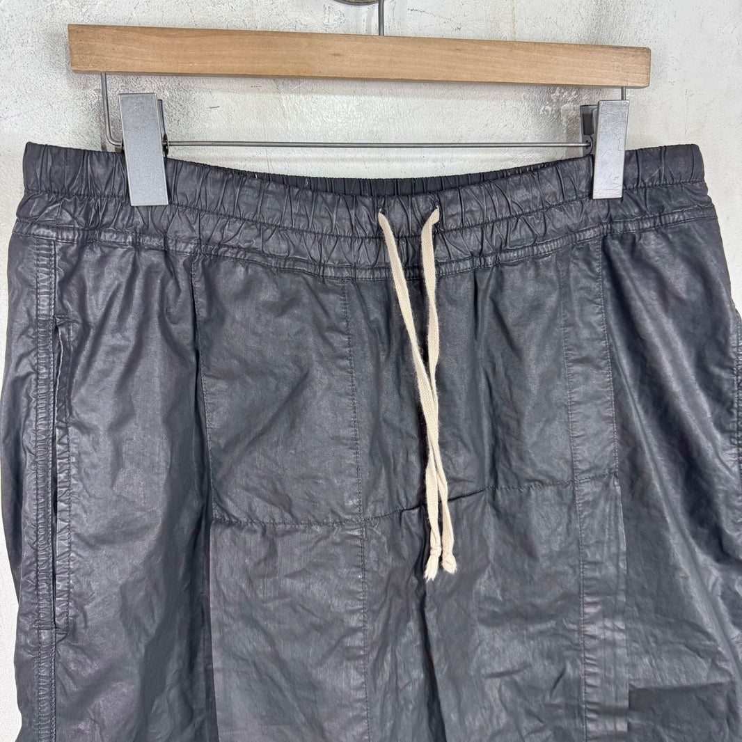 DRKSHDW Waxed Skirted Flap Pod Shorts