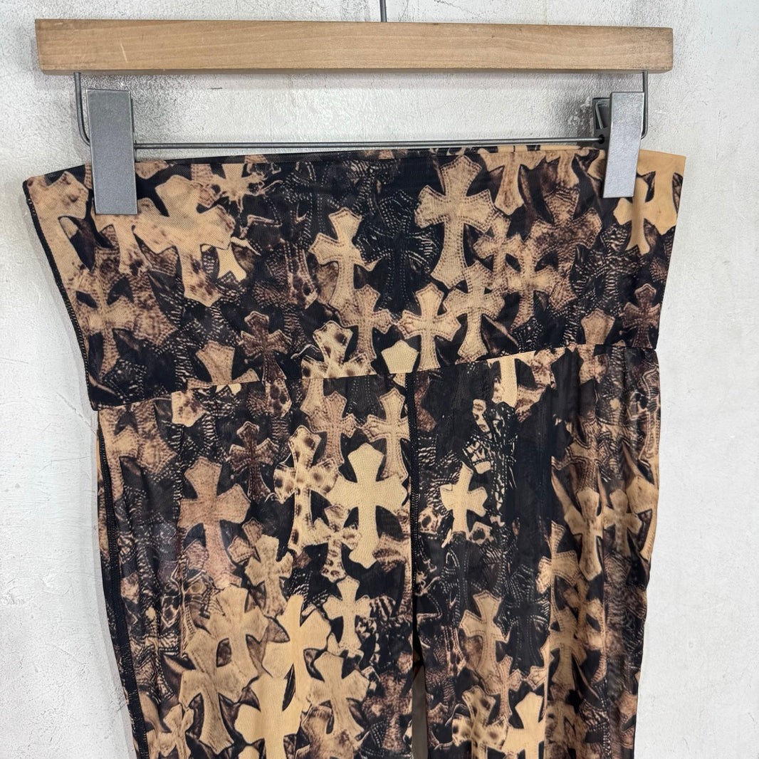 Chrome Hearts Tromp Flooded Cross Flared Pants