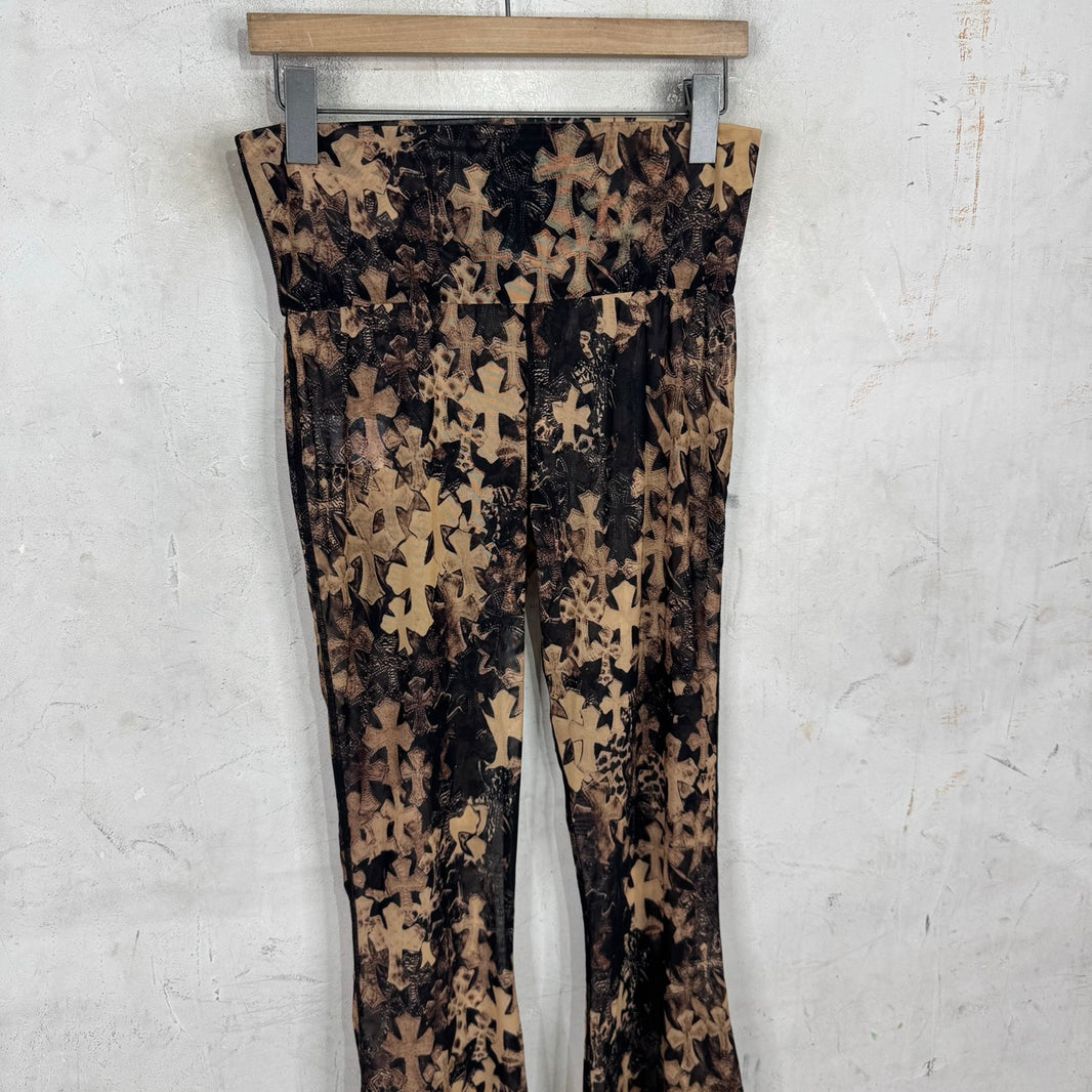 Chrome Hearts Tromp Flooded Cross Flared Pants