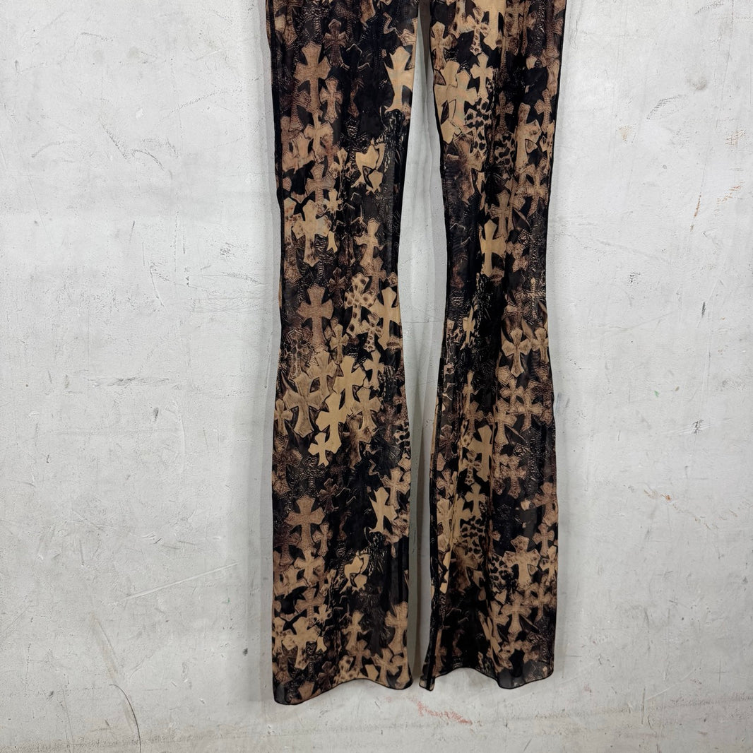 Chrome Hearts Tromp Flooded Cross Flared Pants