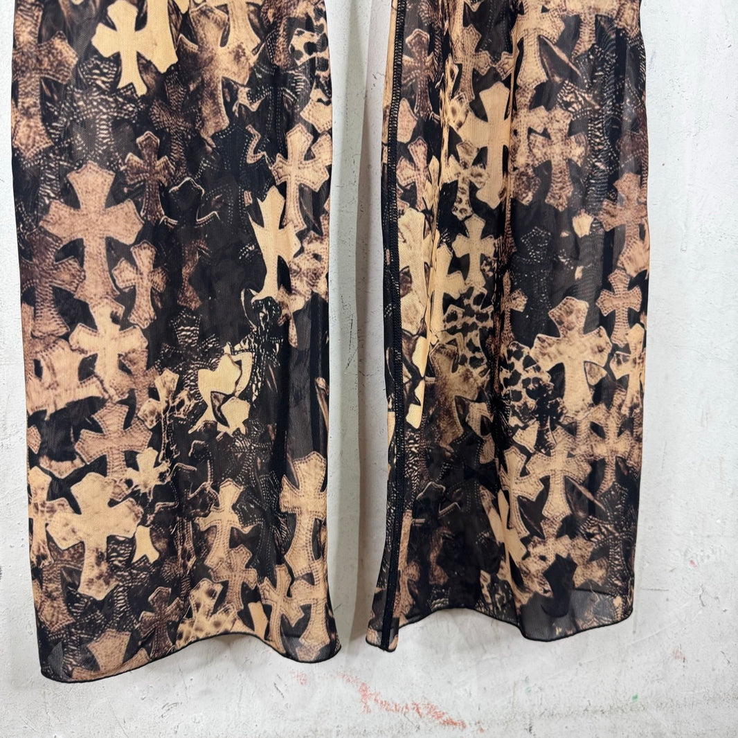 Chrome Hearts Tromp Flooded Cross Flared Pants