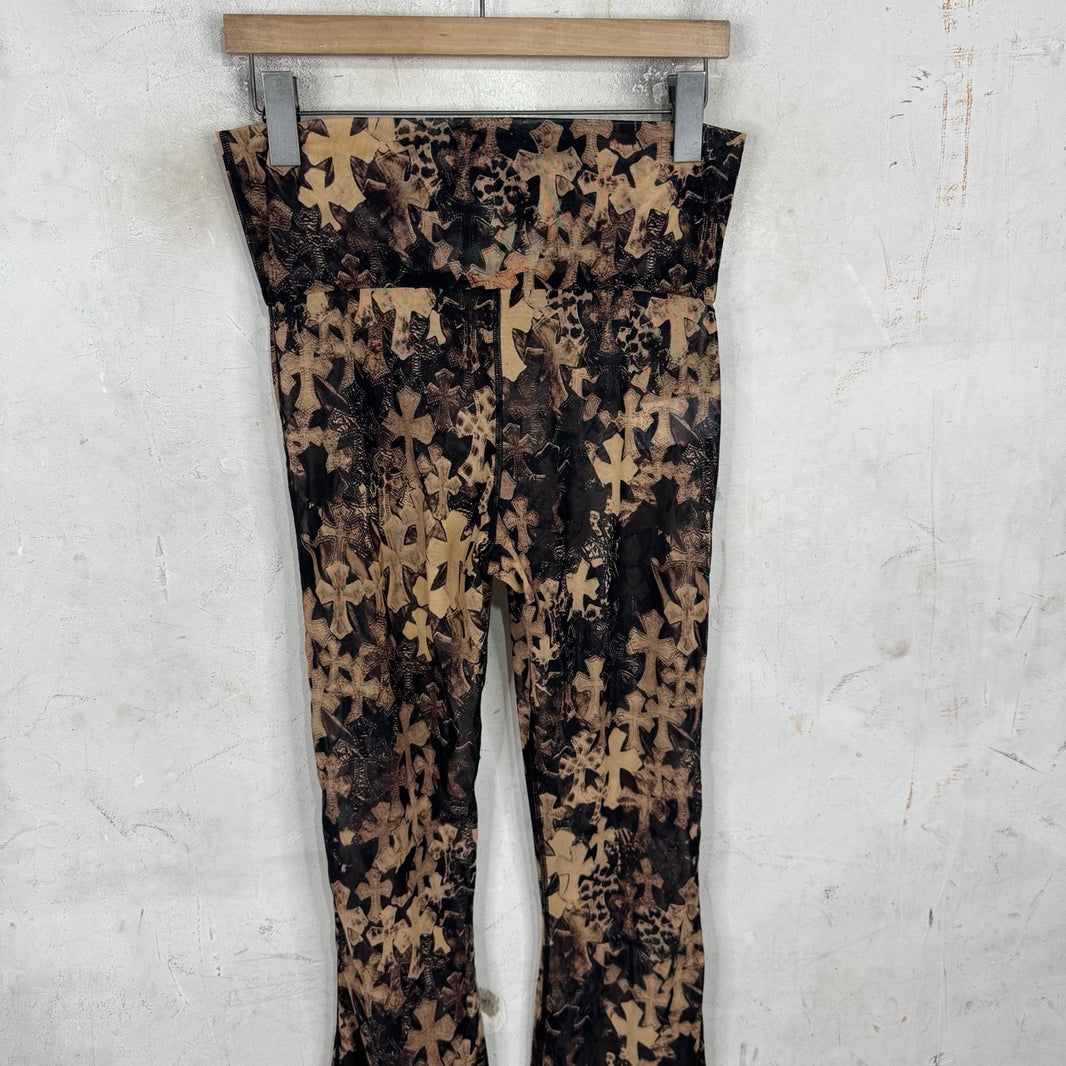Chrome Hearts Tromp Flooded Cross Flared Pants