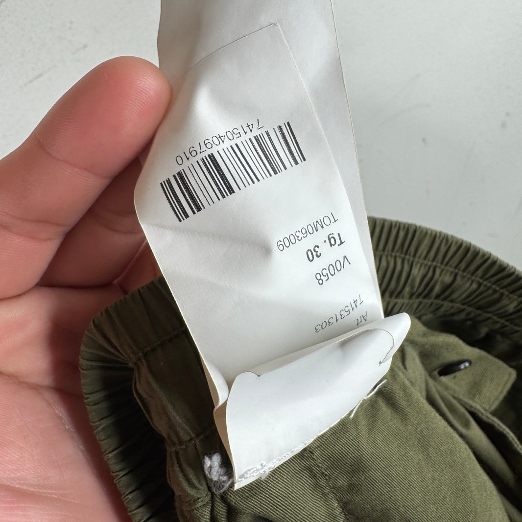 Stone Island Olive Nylon Cargo Pants