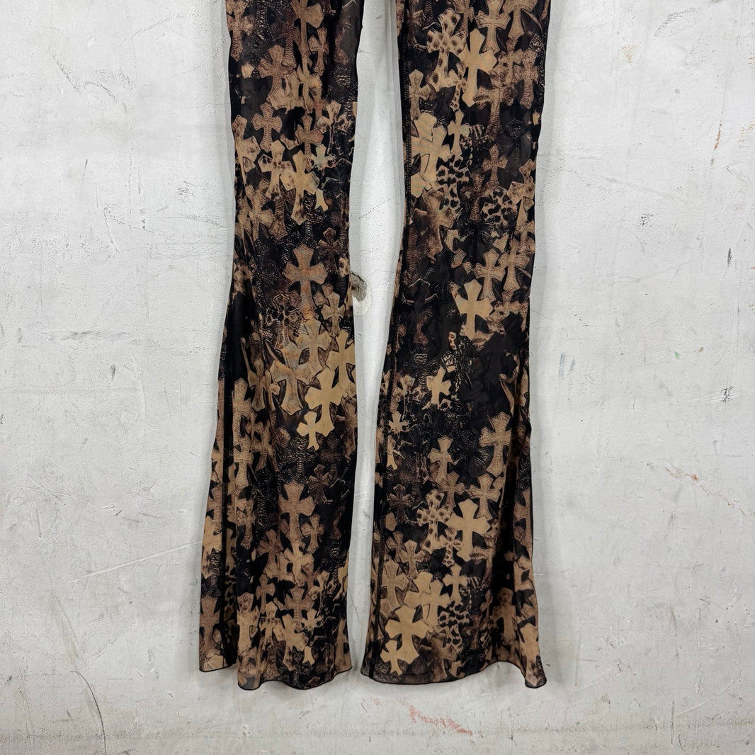 Chrome Hearts Tromp Flooded Cross Flared Pants