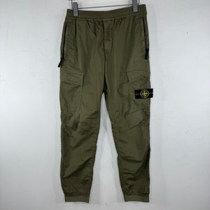 Stone Island Olive Nylon Cargo Pants