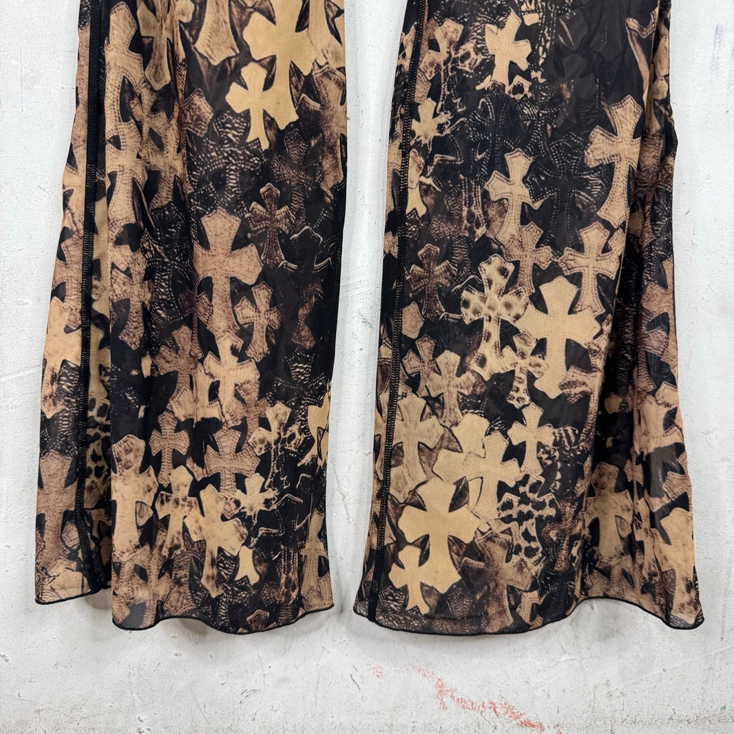 Chrome Hearts Tromp Flooded Cross Flared Pants