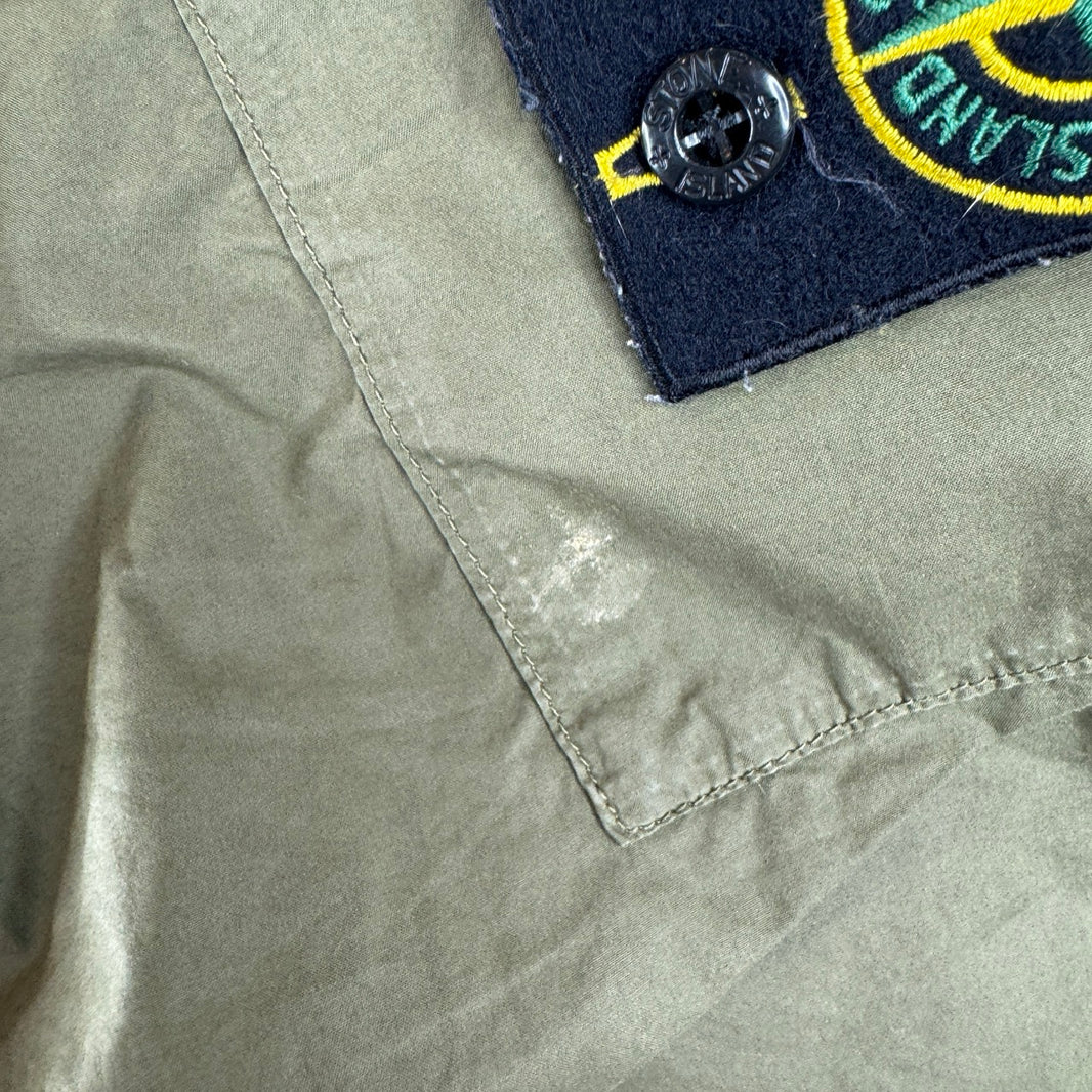 Stone Island Olive Nylon Cargo Pants