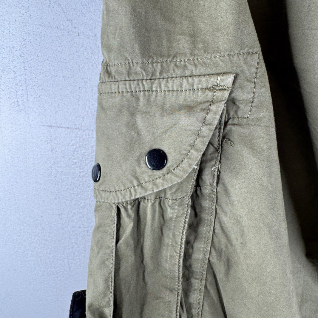 Stone Island Olive Nylon Cargo Pants