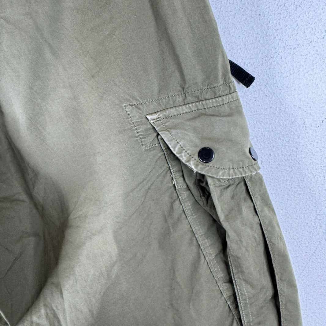 Stone Island Olive Nylon Cargo Pants