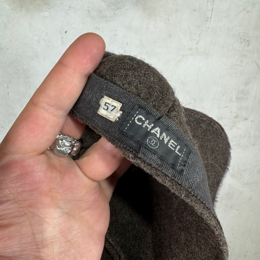 Chanel Wool Ponyhair Cap