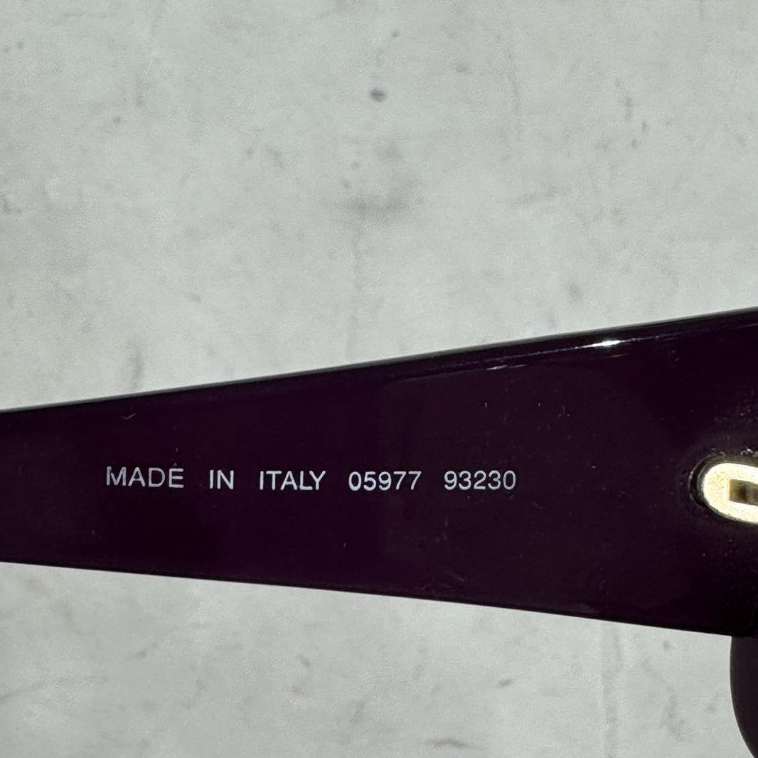 Chanel Purple Logo Cateye Sunglasses