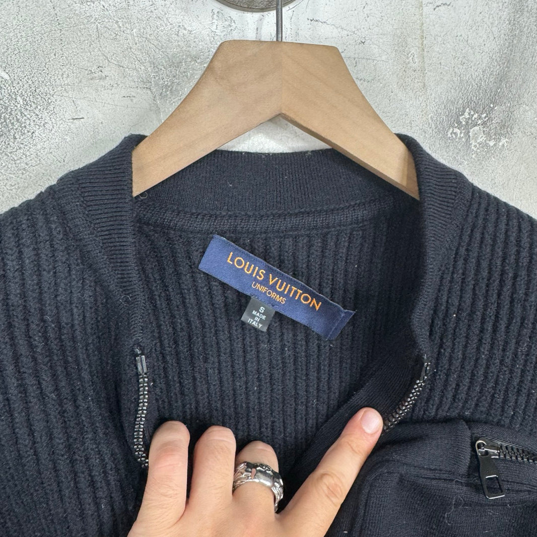 Louis Vuitton Zipped Knit Pocket Sweater