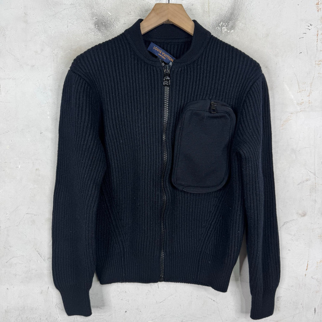 Louis Vuitton Zipped Knit Pocket Sweater