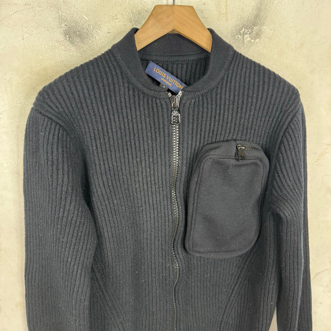 Louis Vuitton Zipped Knit Pocket Sweater