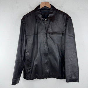 Zegna Sport Leather Zip Jacket