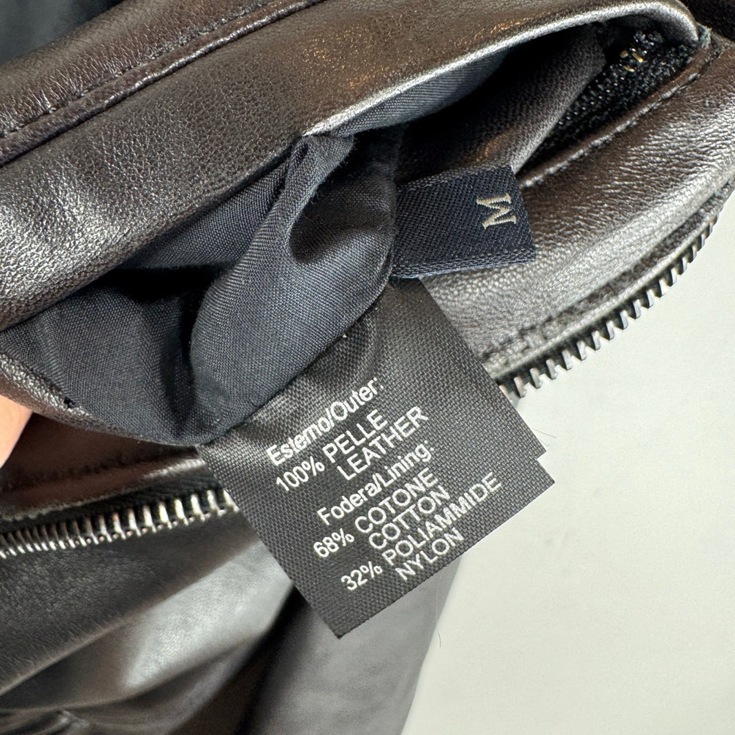 Zegna Sport Leather Zip Jacket