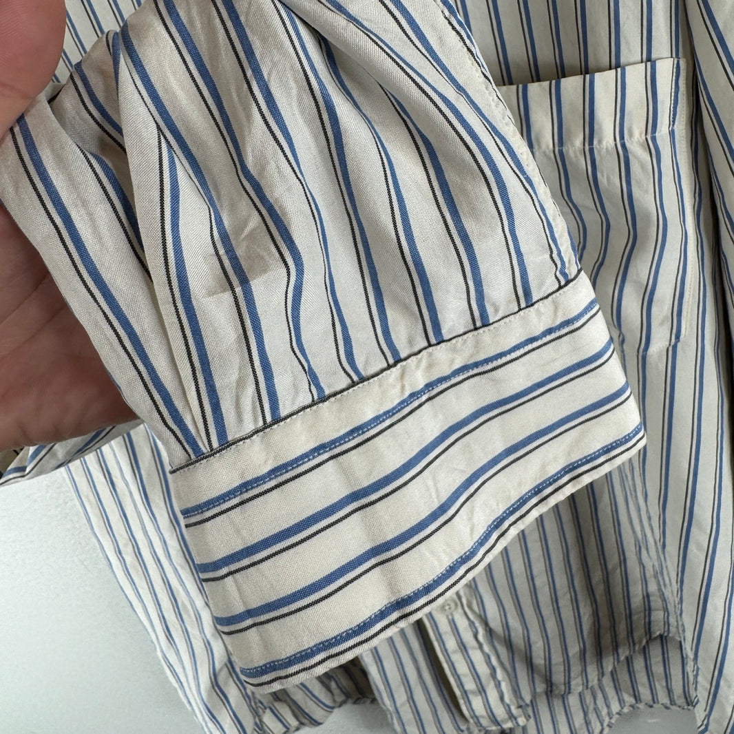 Polo Ralph Lauren Silk Striped LS Button Up Shirt