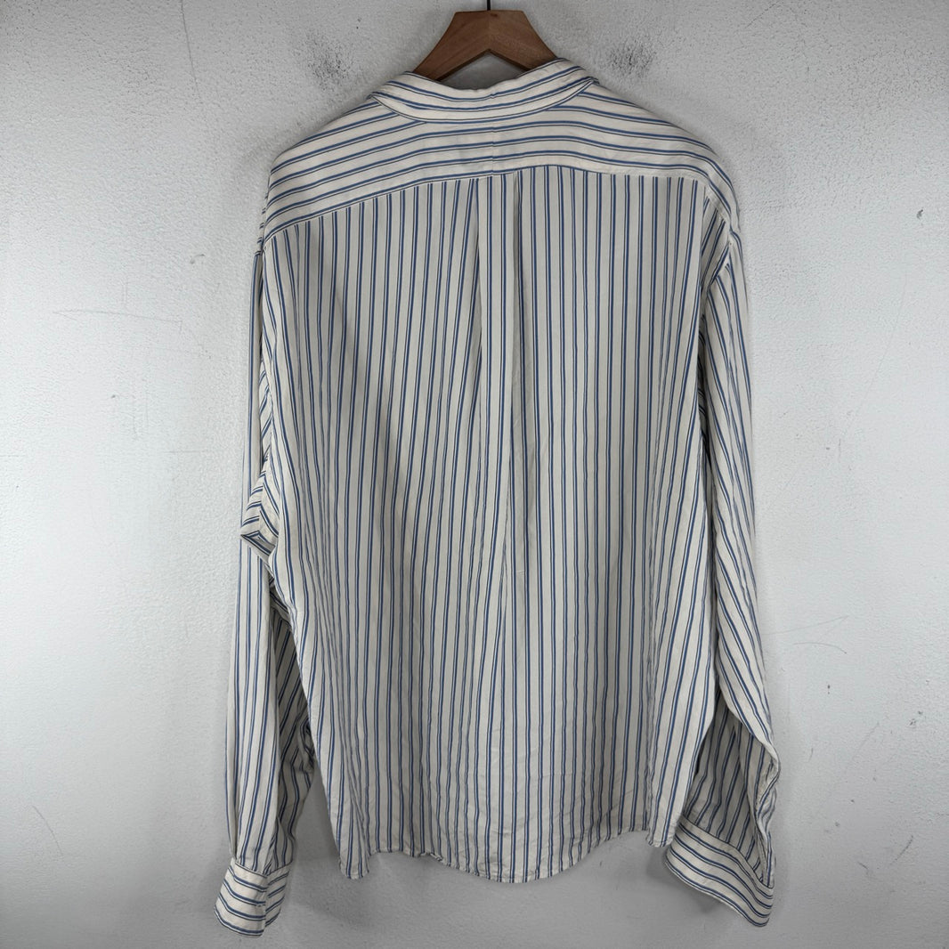 Polo Ralph Lauren Silk Striped LS Button Up Shirt