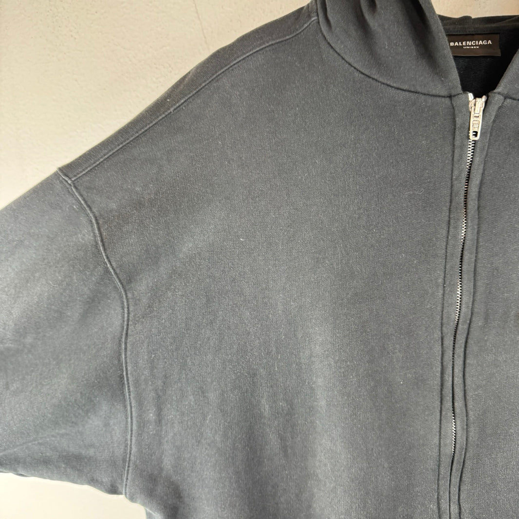 Balenciaga Sticky Note Zip Up Hoodie