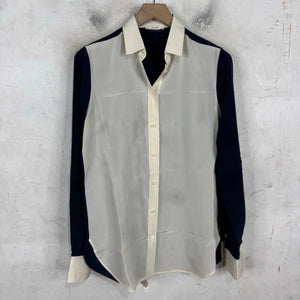 Celine Two Toned Silk Shirt