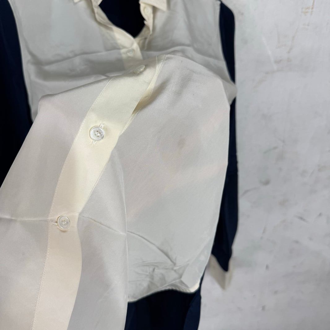 Celine Two Toned Silk Shirt