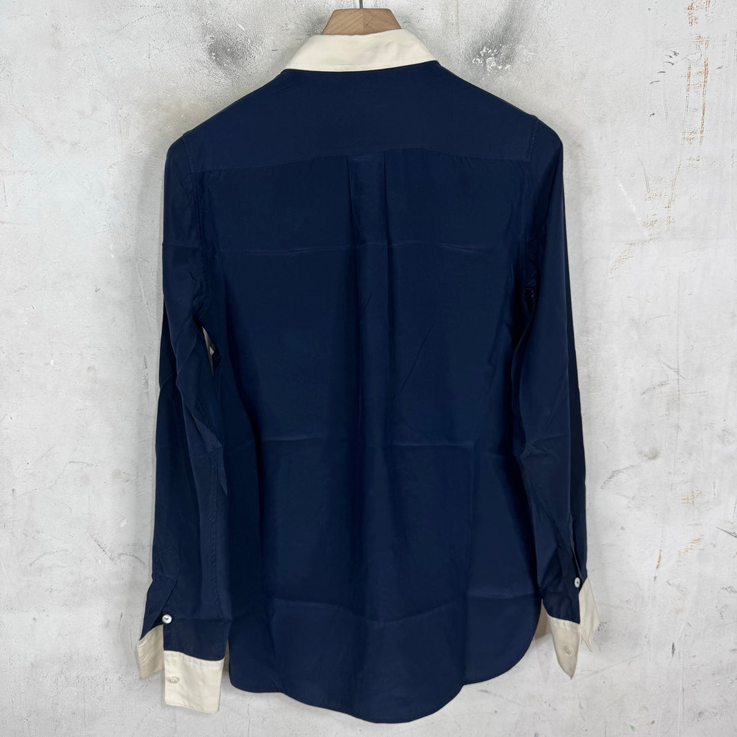 Celine Two Toned Silk Shirt