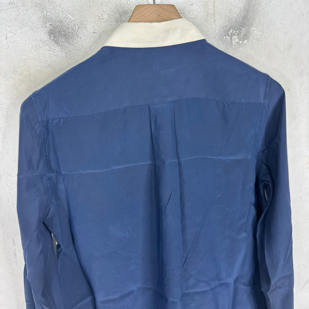 Celine Two Toned Silk Shirt