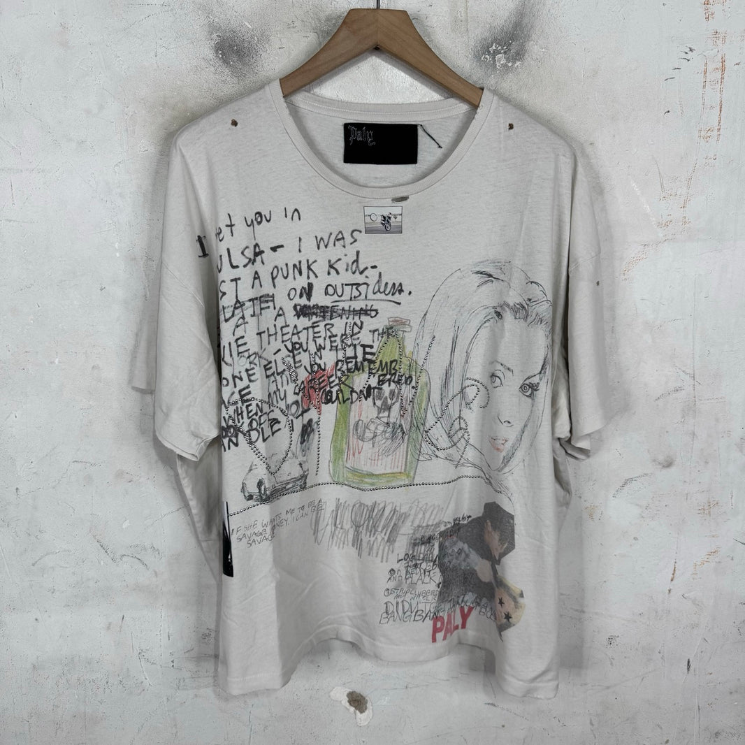 Paly Test Print Dying T-Shirt