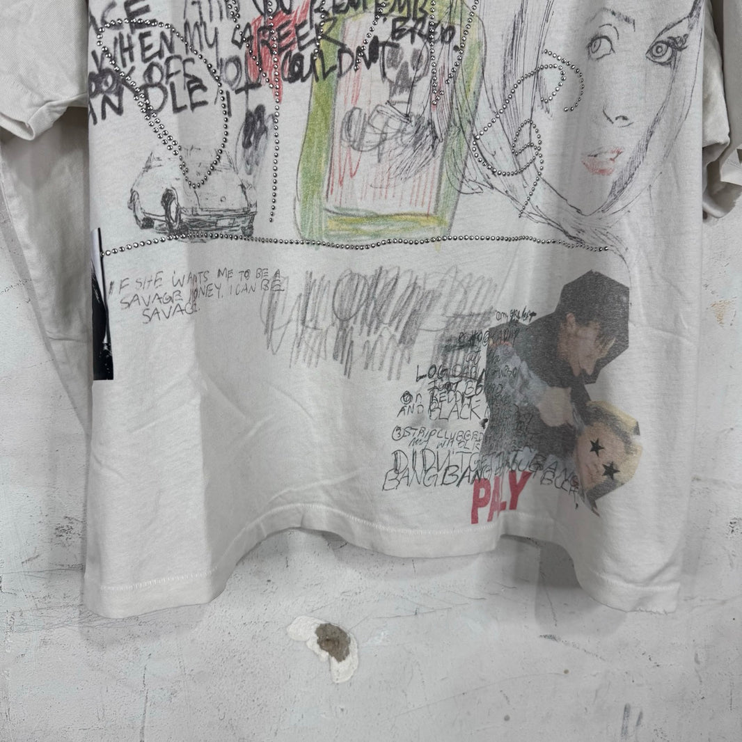 Paly Test Print Dying T-Shirt