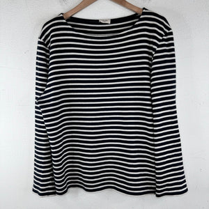Celine Navy Striped LS Shirt
