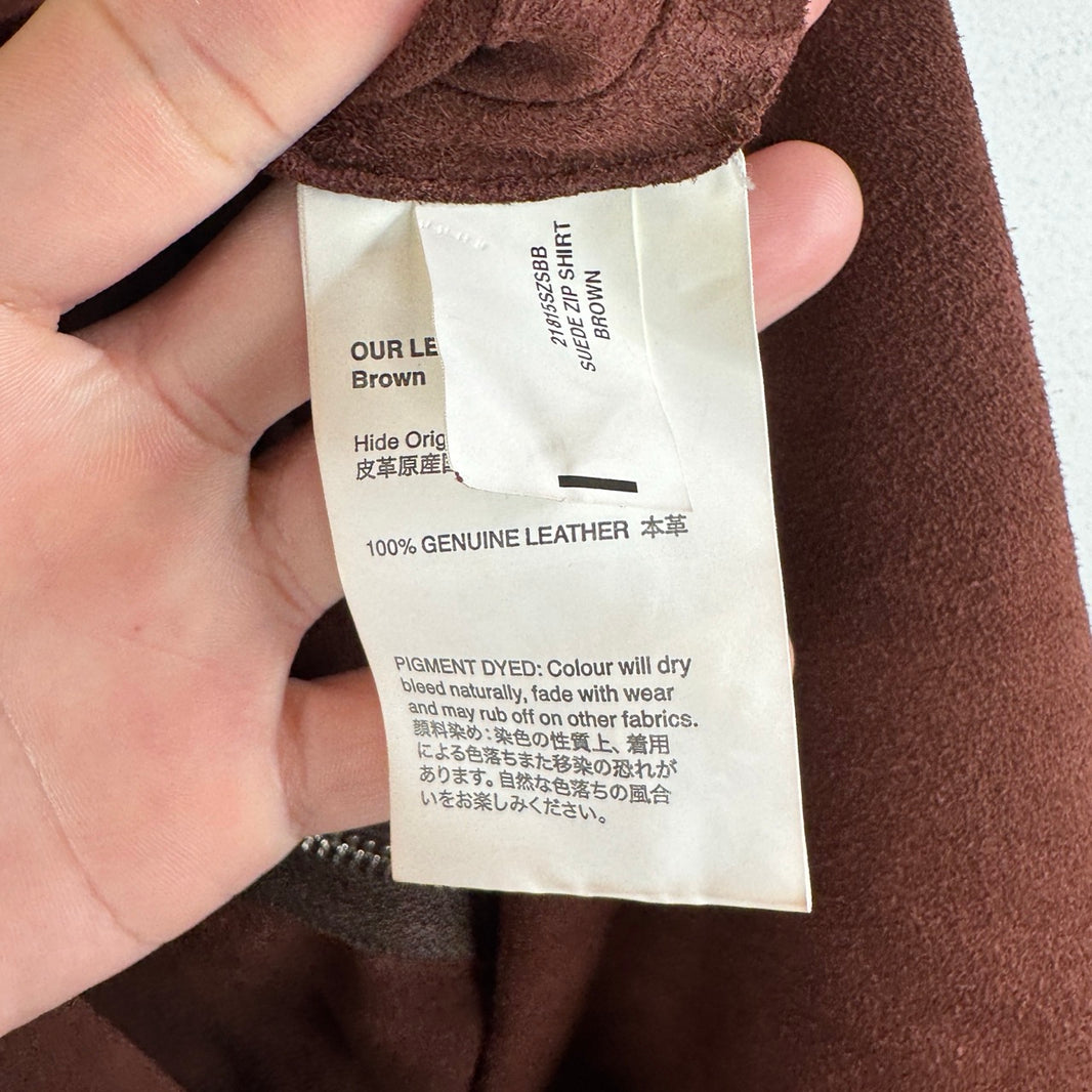 Our Legacy Suede Zip LS Over Shirt