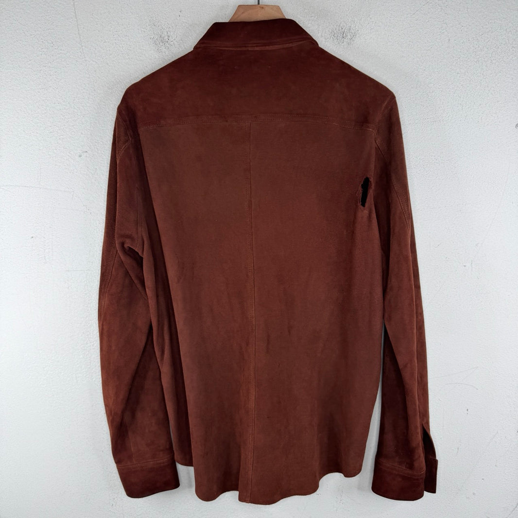 Our Legacy Suede Zip LS Over Shirt
